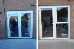 A-Rated White uPVC All Glass Door
