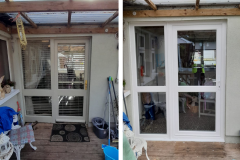 A-Rated White uPVC Back Door